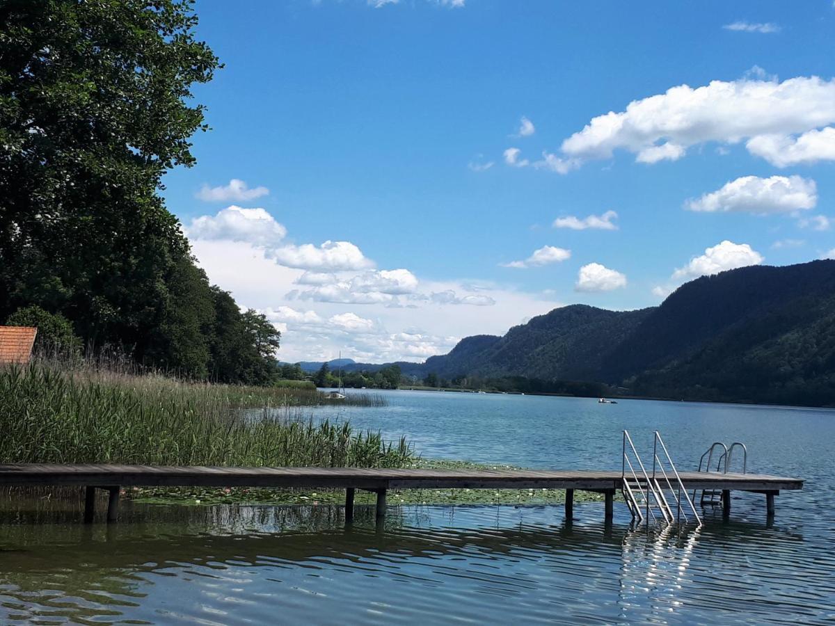 Anna Seeblick Appartement, Haus Haensel&Gretel Am Ossiachersee Mit Direktem Seezugang, Hallenbad بودينسدورف المظهر الخارجي الصورة